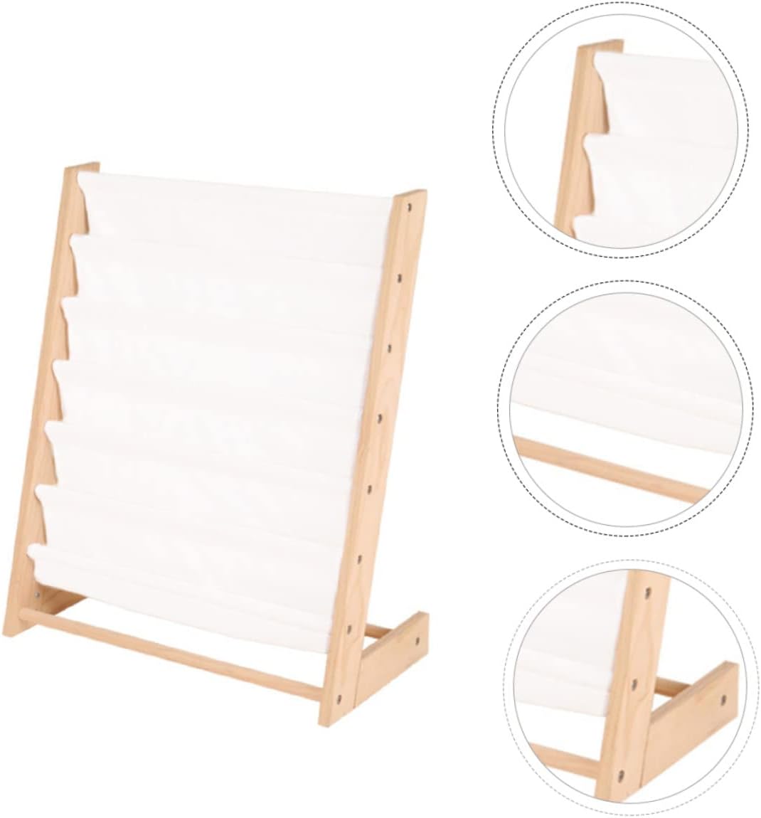 1pc Nordic Girl's Book Display Rack Simple Organizer for Magazines Newspapers and Books Easy to Assemble Space-Saving Storage for Boys and Girls Rooms