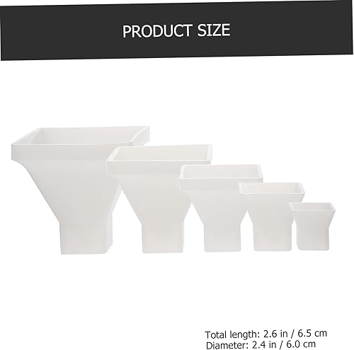 Miniatura 9 de VILLCASE Moldes de resina piramidal de pirámide, 15 piezas, cubo de silicona pirámide de joyería, moldes de silicona para bricolaje, epoxi
