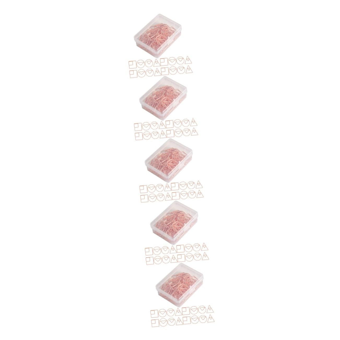 Tofficu 300stücke Geometrische Büroklammern Metallische Dekorative Büroklammern Roségold Für Diy Fotoalben Karten Und Organisation Im Büro Oder Zuhause
