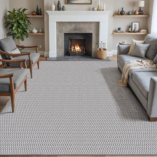 Alfombra De Cocina Lavable Antideslizante - 43.5 X 180 Cm, Gris, De Polipropileno Y Goma, Para Lavadero, Pasillo, Exterior