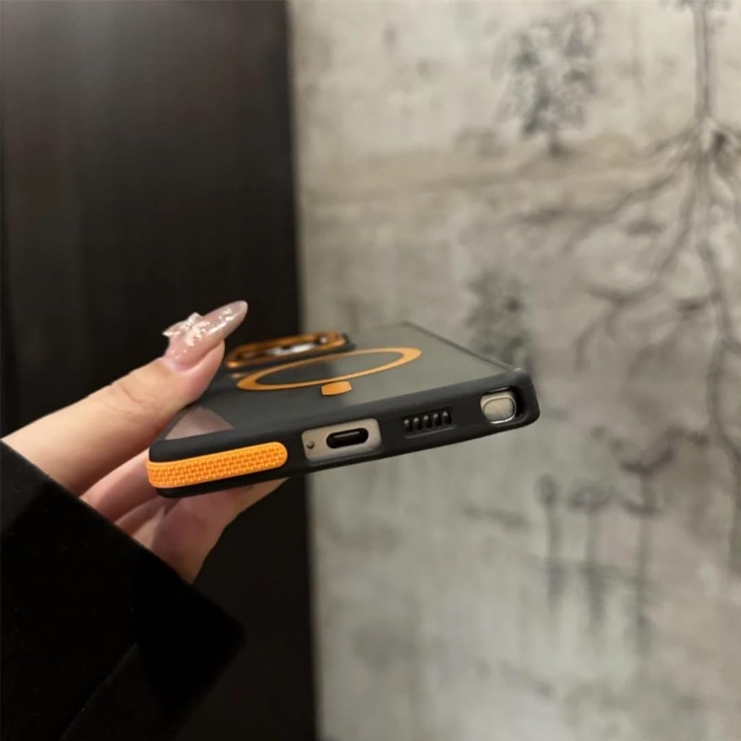 Magnetyczny metalowy pokrowiec ochronny na obiektyw Galaxy S25, S24, S23, S26 Ultra Plus Fe, odporny na wstrząsy (do Samsunga S26 Plus/szary)