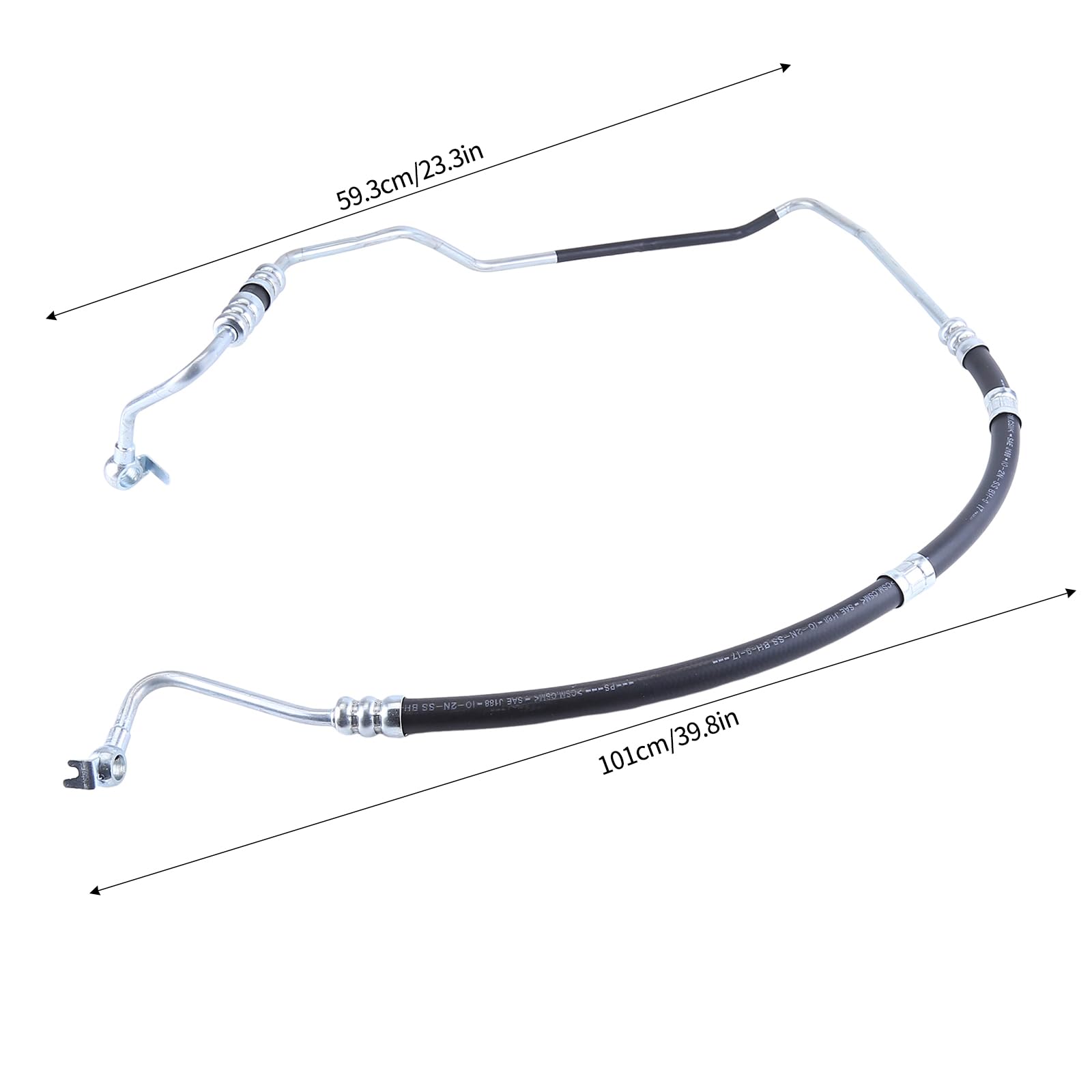 Tubo pressione servosterzo compatibile con Alfa Romeo 159 compatibile con Brera, compatibile con Spider 2.4 JTDM Sostituisci 50501512 50504346 60693690
