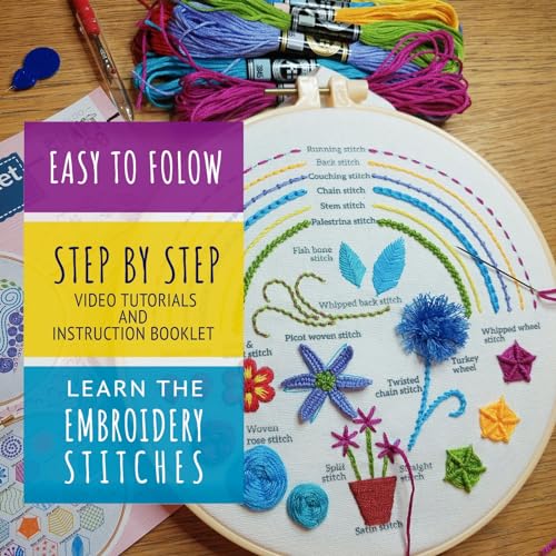 Image of CRAFTILOO Embroidery Kit for Beginners Cross Stitch Kits for Beginners Needlepoint Kits for Adults Embroidery Kits for Adults Cross Stitch kit Heart