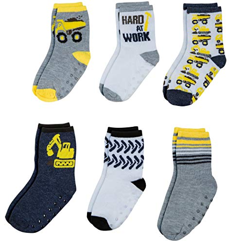 Peak 2 Peak Unisex 6-Pack Construction Ankle Socks - Size 2T-4T #TOP27