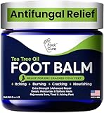 Antifungal Cream - For Itchy Feet and Skin Fungus Relief - Extra Strength Treatment for Athlete’s Foot, Ringworm, and Jock Itch. Moisturizer for Dry Cracked Feet infused with Tea Tree Oil Made in USA