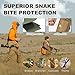 Snake Guard Chaps Waterproof Snake Chaps for Hunting Snake Bite Protection Gear Adjustable Size Snake Proof Gaiters Fit for Men & Women Anti-Snake Gaiters for Legs Cover From Ankle to Thigh