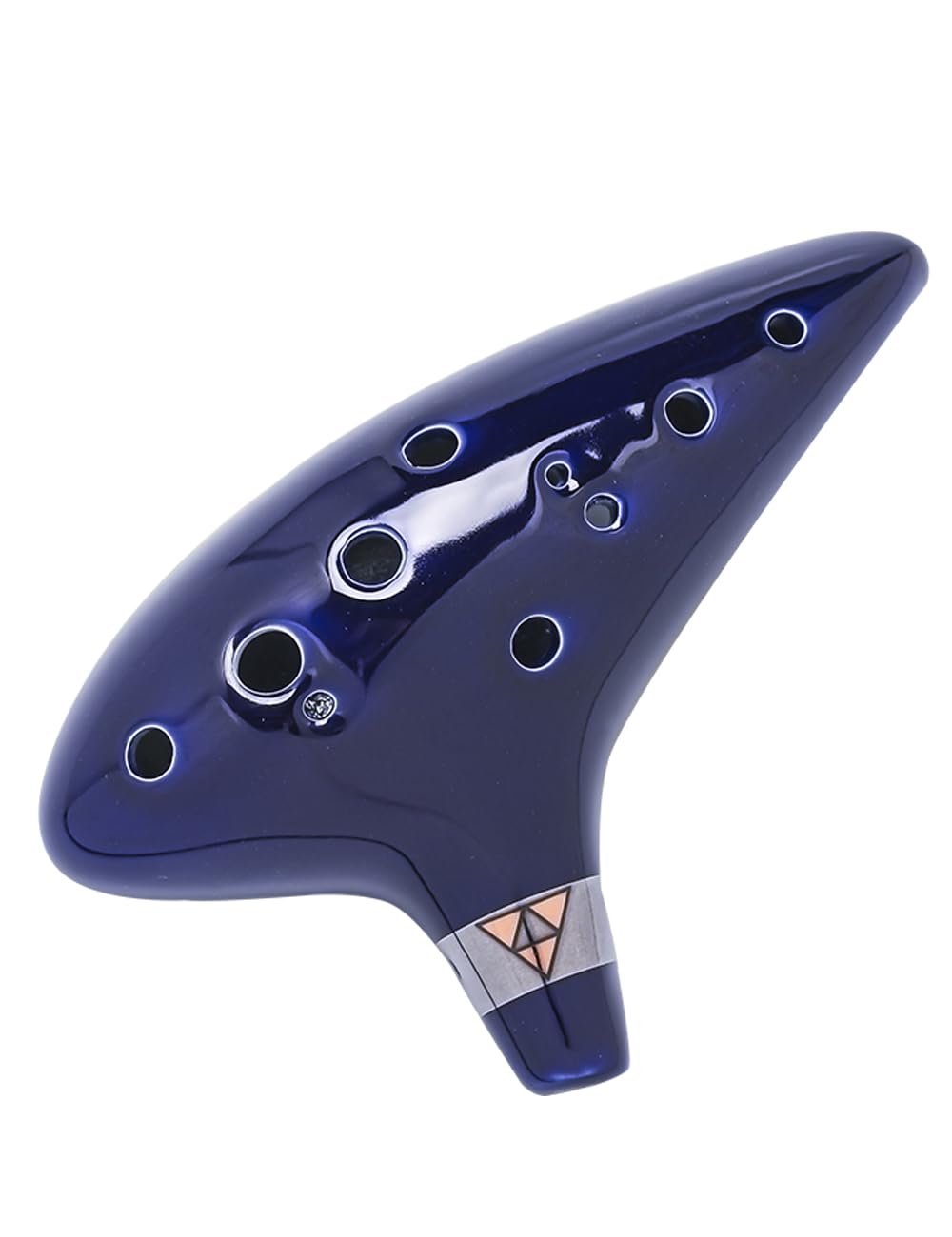 Ocarina In Plastica Blu A 12 Fori - Strumento Musicale Per Principianti Con Spartito E Cordino - Facile Da Suonare - Foto 7