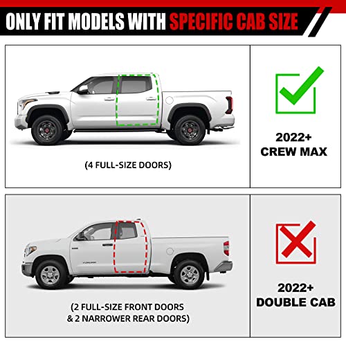 Estribos de 6 pulgadas para Toyota Tundra CrewMax 2022-2026 miniatura 2