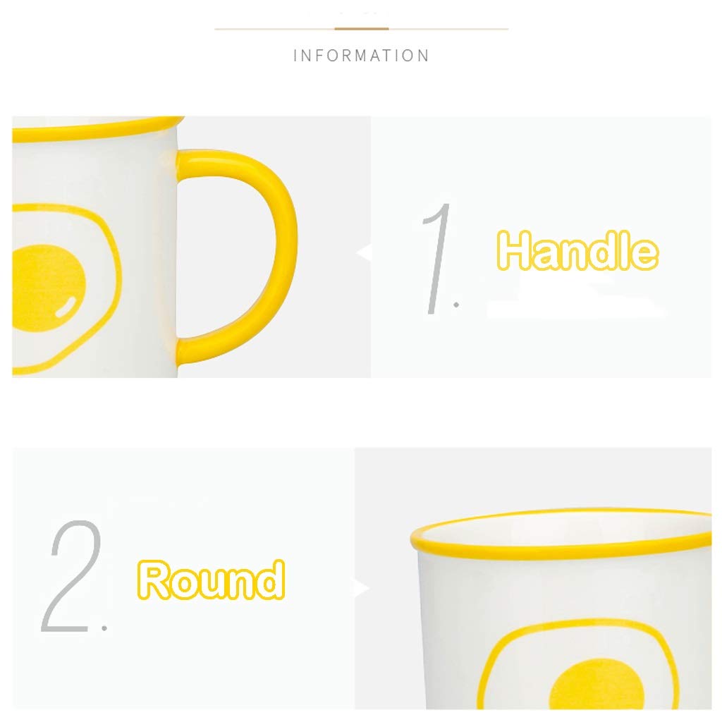 Kaffeetasse Keramik-Kaffeetasse mit Henkel Bedruckte Tassen Einfache kreative Wasser-/Milch-/Tee-/Lattee-Tassen (B)