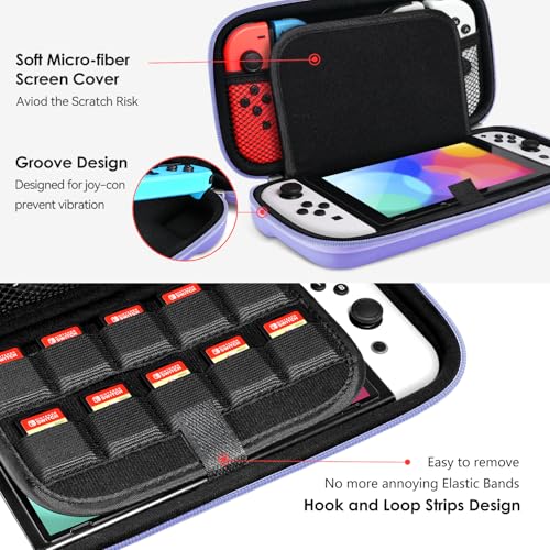 image for ivoler Carrying Case for Nintendo Switch and NEW Switch OLED Model(202