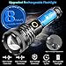 WholeFire Linterna LED XHP90 Alta Potencia 10000 Lúmenes, USB Recargable Impermeable 5...