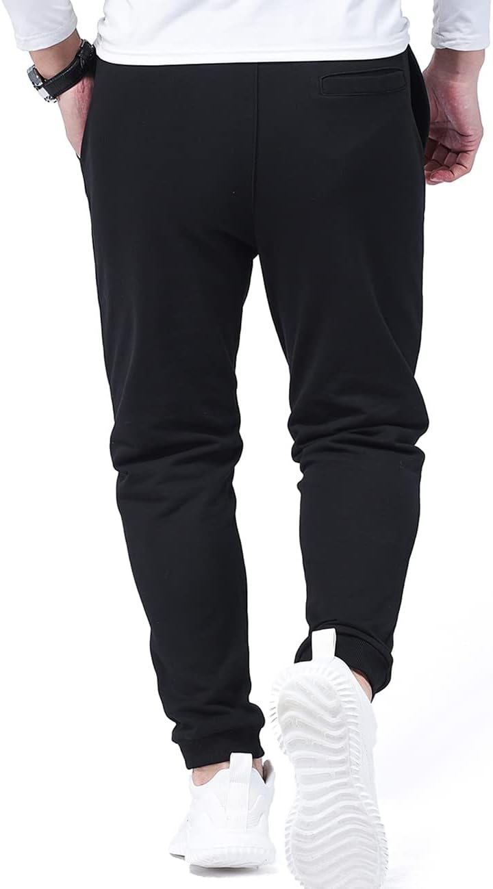 Zoulee Classic Drawstring-Waist Zipper Logo Jogger Pants with Zipper Fly - Image 5