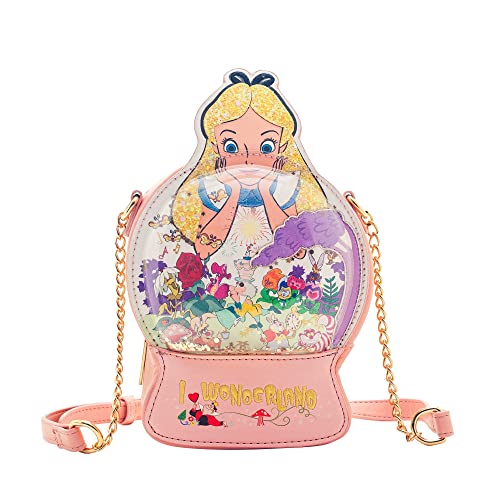 Danielle Nicole X Disney Alice in Wonderland Snow Globe Crossbody - Fashion Cosplay Disneybound Cute Crossbody Bags Multicolor