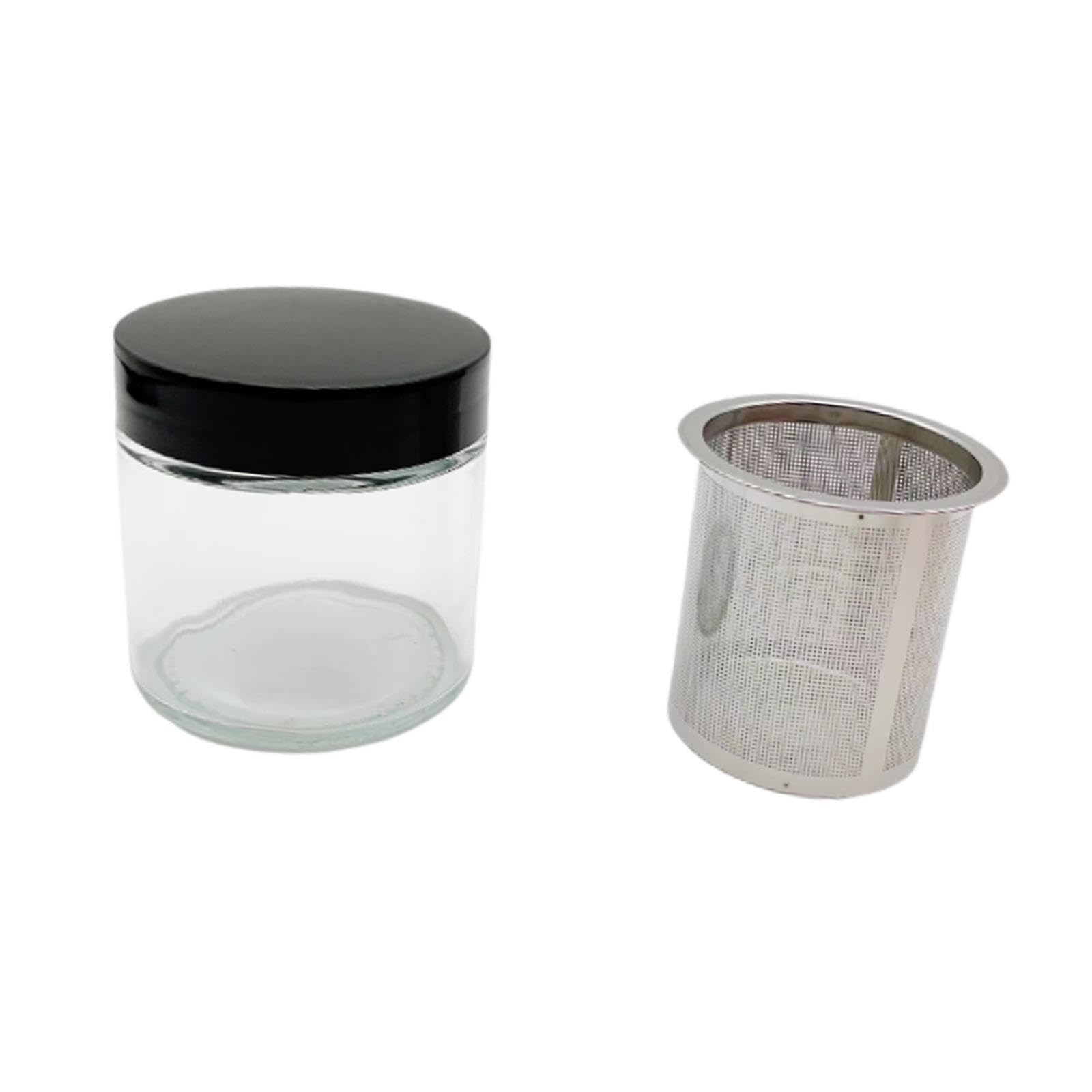 Tamis en acier inoxydable, flacon de lavage manuel, bocal de nettoyage pour bijoux, pot de nettoyage pour pierres précieuses, format compact, pour bagues et verres,