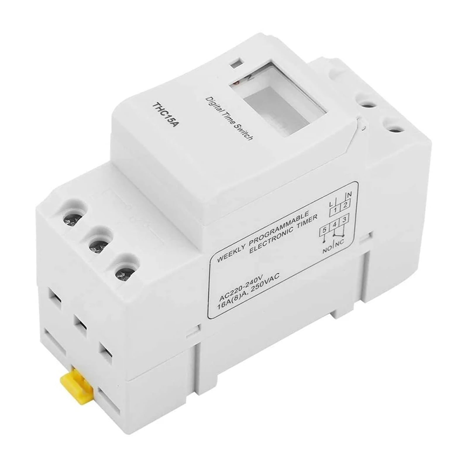 A61I THC15A cyfrowy przełącznik czasowy, programowalny, elektroniczny przełącznik czasowy, szyna DIN AC220-240 V