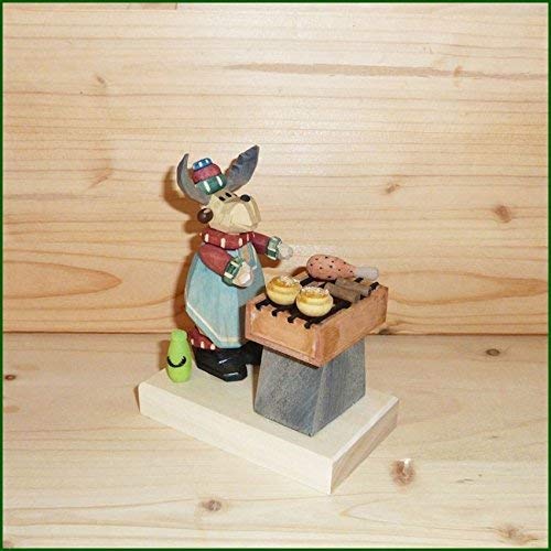 Élan paillettes sur fil de fer pour embellir un intérieur terne figurine bois 11 cm