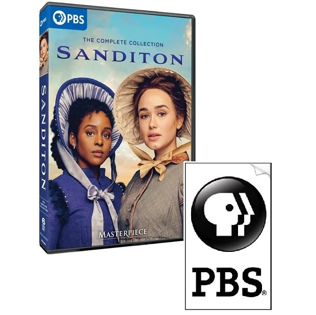 Masterpiece: Sanditon Complete Seasons 1, 2 & 3 Plus Bonus PBS Sticker (6 DVDs)