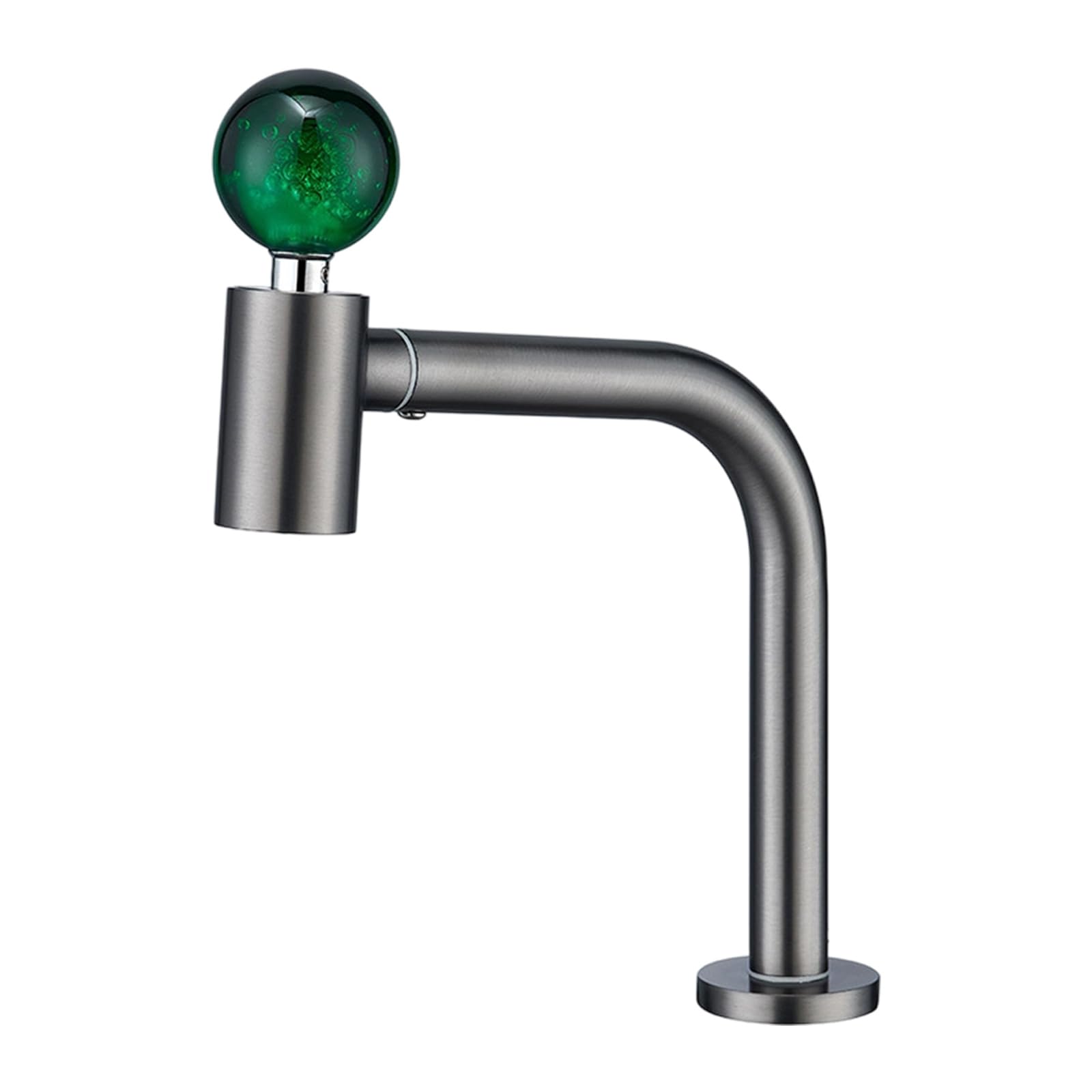 Msioytog Grey Premium Rustless Steel Sink Faucet Ball Handle And 360 Degree Rotations For Smooth Operations Comfort Rustless Steel Sprays Faucet