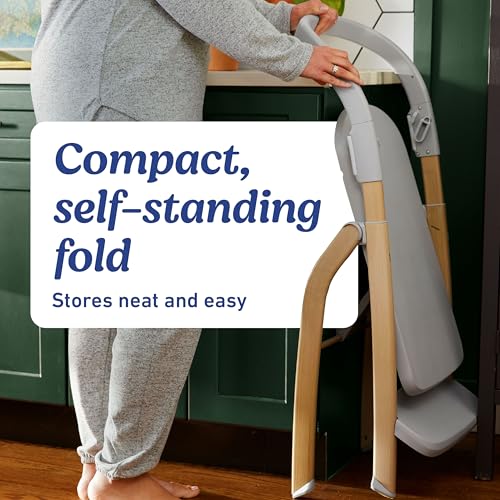 Graco EveryStep 6 in 1 High Chair, Babies and Toddlers Portable Slim High Chair with 6 Growing Stages from Infant to Toddler Seating, Convenient for Dining Time, Featured Design in Misty