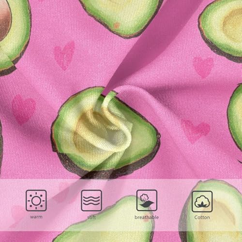 Wusikd Avocados Heart-shapedpink Girls' Underwear Cotton Girls Briefs Soft Toddler Underwear 2T3