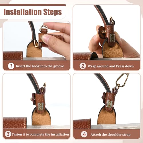 Image of Purse Straps Replacement, Leather Handbag Crossbody Shoulder Strap for S /M /L Tote Bag Women
