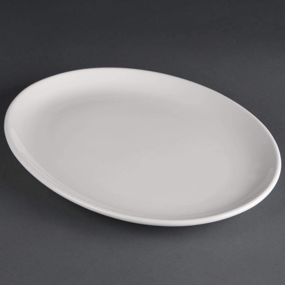 Olympia Athena Assiettes à bord large 202mm (lot de 12), porcelaine
