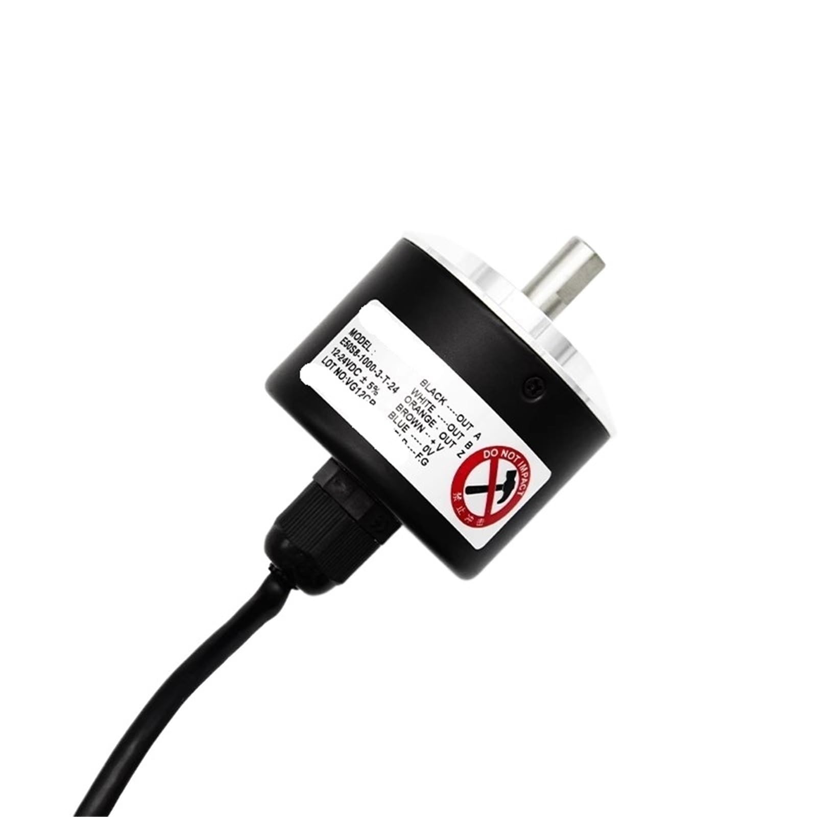 Codeur rotatif optique E50S8-60-3-T-24 robuste avec axe de 8mm pour automates
