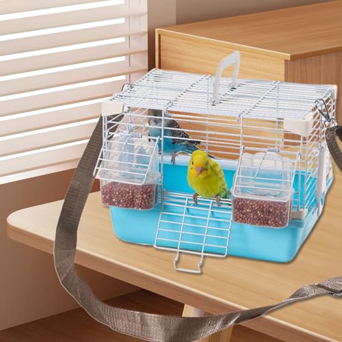Cage pour perroquet calopsitte et petite perruche avec accessoires - 4