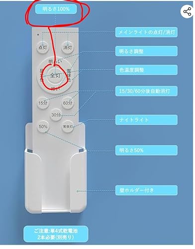 Amazon.co.jp: 照明 リモコン シーリングライト リモコン Coizabera