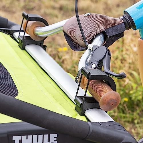 Mobilefox Universal Fahrrad Laufrad Halterung Fahrradträger Halter Adapter passend für Thule Chariot Anhänger