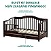 Dream On Me Toddler Day Bed in Espresso – Greenguard Gold & Baby Safety Alliance Certified, Low-to-Floor Design, Removable Safety Guard Rail, Non-Toxic Finish, Includes Storage Drawer