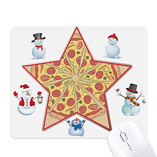 Tapis de souris bonhomme de neige Peppers Pizza Italy de bureau