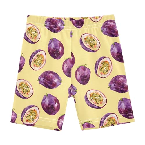 Passion Fruit Girls Shorts Elastic Waist Sports Shorts Girls Leggings Pants for 4-10 Years