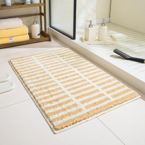 GIB Bathroom Rugs 32x20, Extra Soft Absorbent Bath Mat for Bathroom Floor