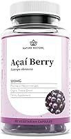 Vista 1 de Nature Restore Organic Acai Berry Supplement, Freeze Dried, 90 Acai Berry Capsules, Non GMO, Gluten Free, Vegan