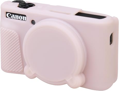 BOVKE Silicone Case for Canon PowerShot SX740 SX730 Camera, Jelly Pink