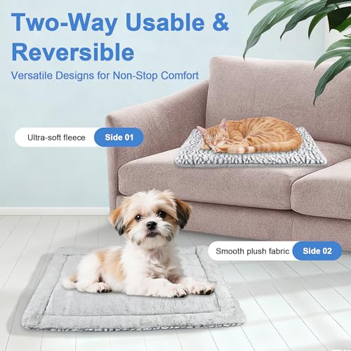 PETS Self Heating Cat Bed Heated Cat Blanket Washable Warming Pet Pad Electric-Free Heat Bed Puppy Cushion Small Thermal Mat Reversible 50 x 60cm - Image 3
