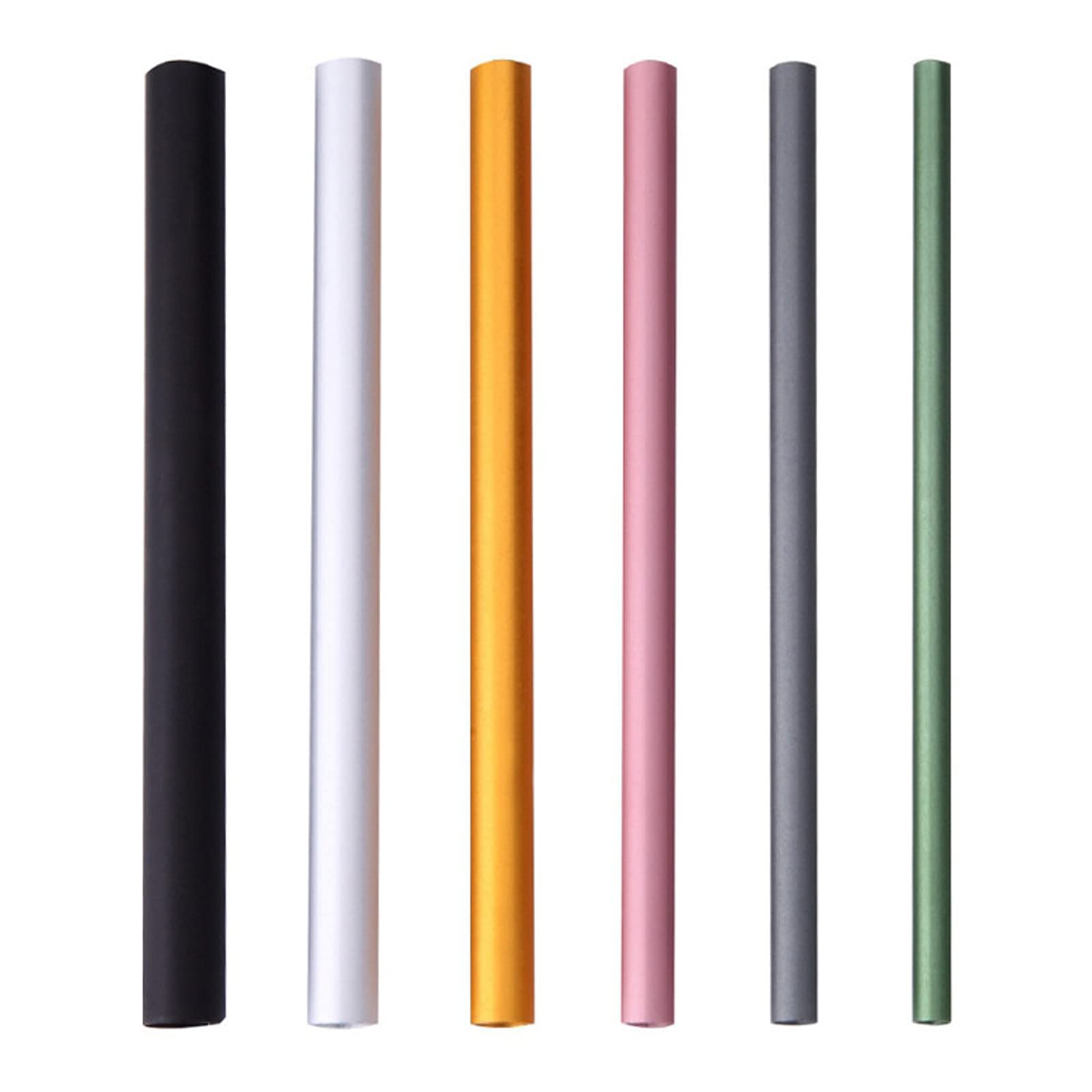 TEONEI French Acrylic Nail Art Tips Shaping C Curve Metal Rod Sticks,UV Gel Tip Builder, Form Guide Mold Tips,Shaping Manicure Tool,6Pcs