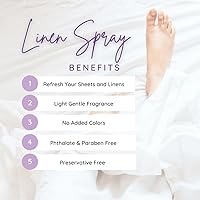 Vista 3 de Spray de lino de manzanilla, 2 onzas, espray Eclectic Lady de sábanas y lino, sin colores artificiales, parabenos o conservantes, aroma de larga