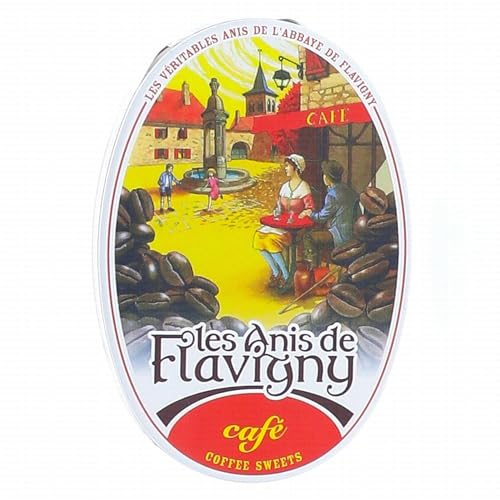 Anis de Flavigny – Bonbons authentiques à l'anis dans une boîte ovale 50 g – Cafè | Tradition & Plaisir artisanal
