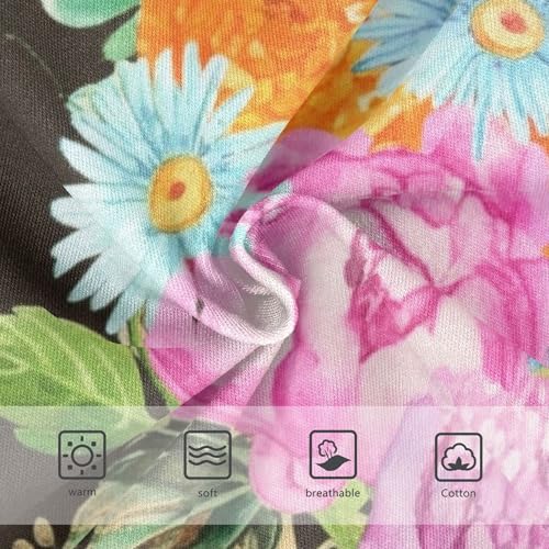 Cartoon Girls Underwear Toddler 2t Cotton Cute Panties Girl Vintage Flowers Colorful Briefs Underpants3