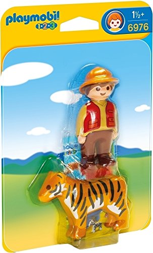 PLAYMOBIL 1.2.3-1.2.3 adiestrador con Tigre (6976)