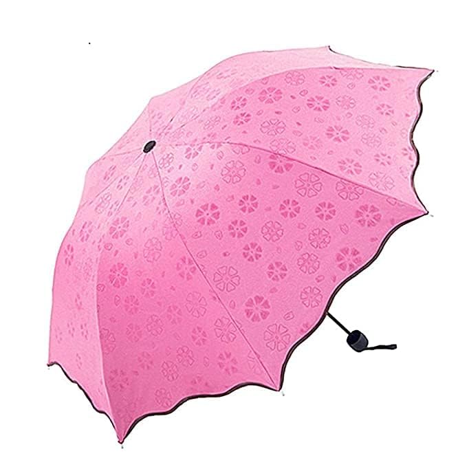 Magic Umbrella | Blossom Magic Compact Umbrella for Rain & UV Protection for Girls and Women | A Creative Magical Umbrellas of Blooming Flowers Design-image-8