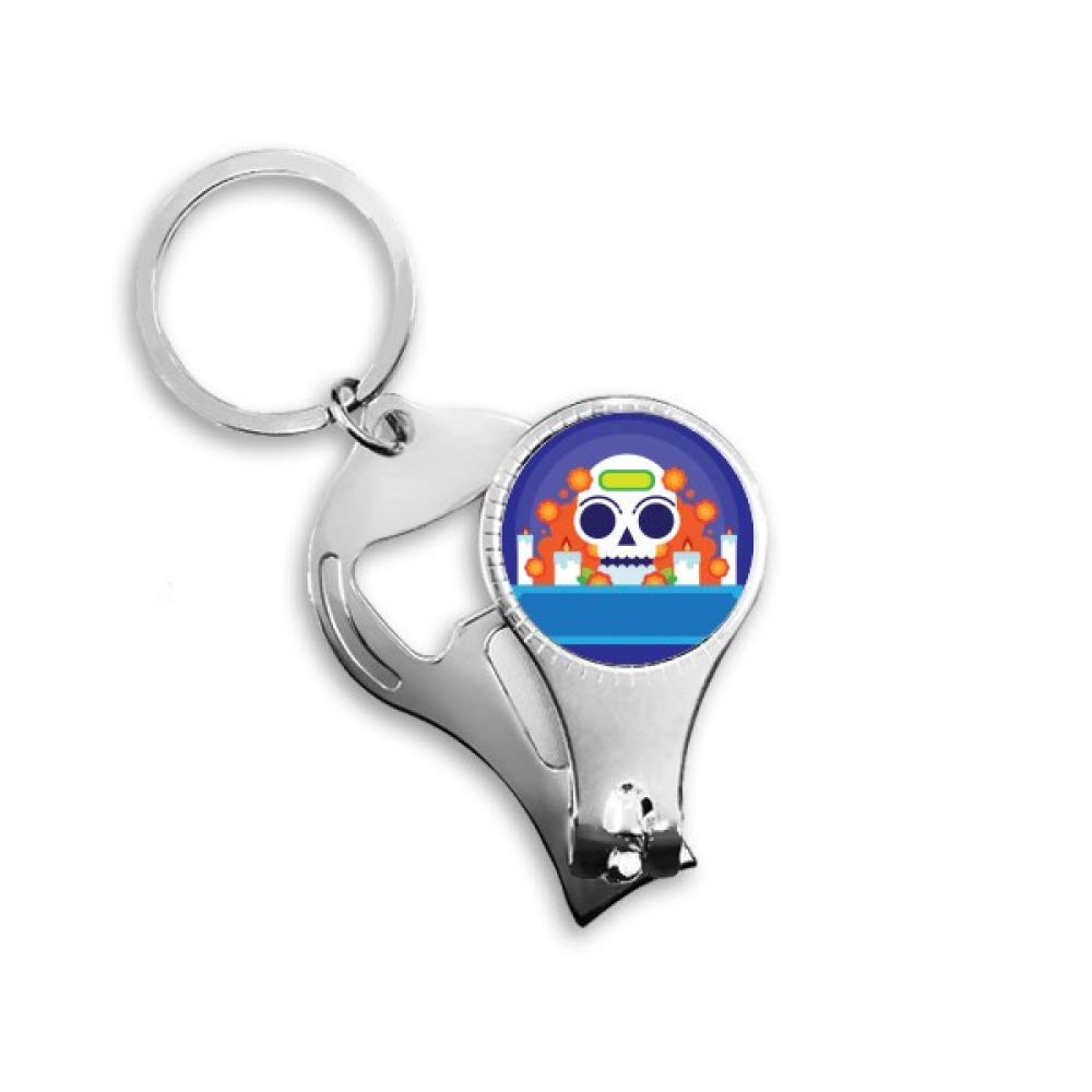Décapsuleur Mexico Candy Skeleton porte-clés coloré à offrir aux voyageurs