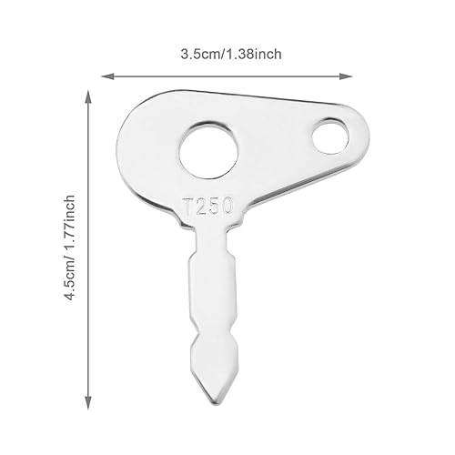 Miniatura 4 de SING F LTD 10 llaves de arranque de encendido T250 compatibles con Lucas compatibles con Benford, compatibles con tractores Terex, excavadoras,