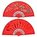 Jwthee Chinese Fans Folding Fan, Folding Hand Fan Tai Chi Fan, Decorative Folding Fans Popping Fans for Line Dancing, Right Hand Wushu Dance Practice Training