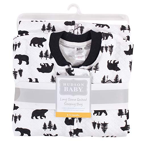 Image of Hudson Baby Unisex Baby Premium Quilted Long Sleeve Sleeping Bag and Wearable Blanket