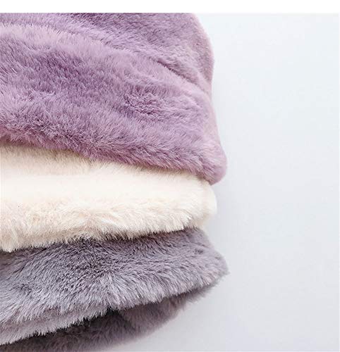 Faux Rabbit Fur Winter Bucket Hat for Kids Girls Boys Cap Children Plush Warm Baby Hat Kids Accessories 2-7Y3