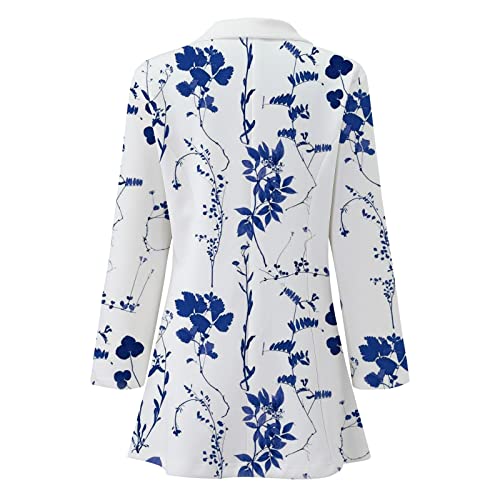 Floral Blazers for Women Long Sleeve Trendy Casual Open Front Printed Dressy Fitted Suit Jackets4