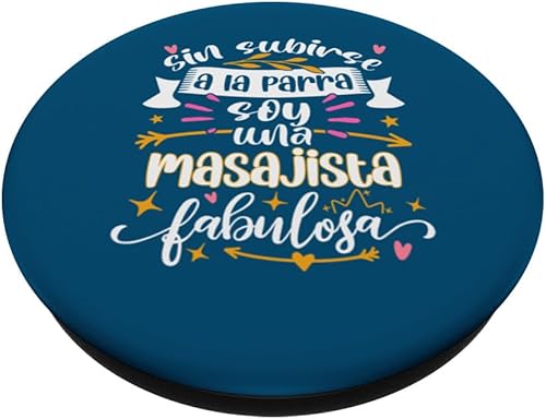 Miniatura 2 de Una Masajista Fabulosa Divertido Mujer Uniforme Masajes PopSockets Estándar PopGrip